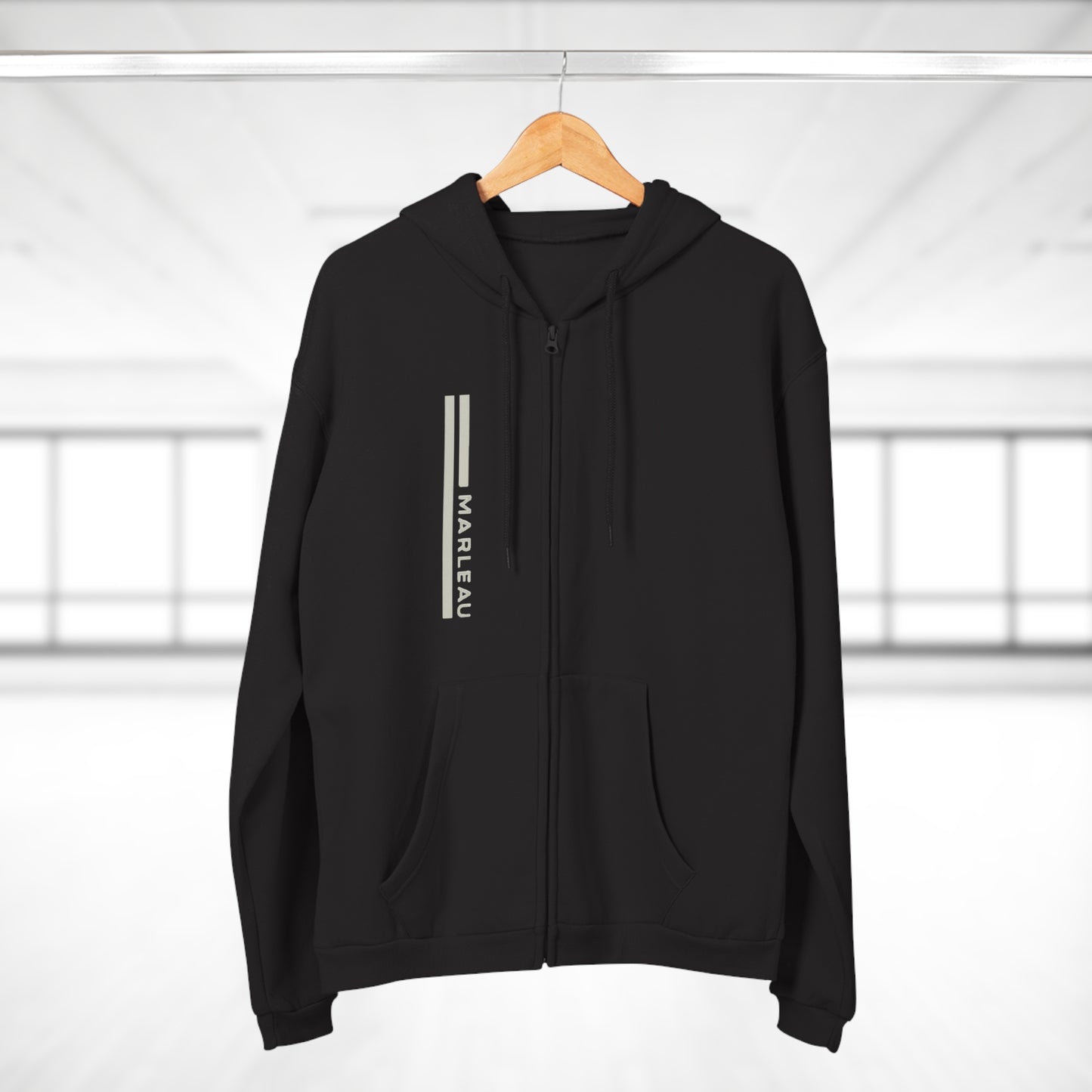 MARLEAU Essential - Zip Hoodie Vertical Axis