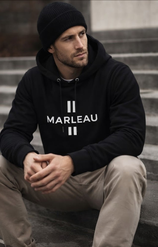 MARLEAU Signature - Hoodie White Emblem