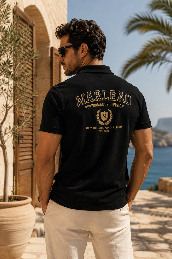 Polo Zwart - Performance Division