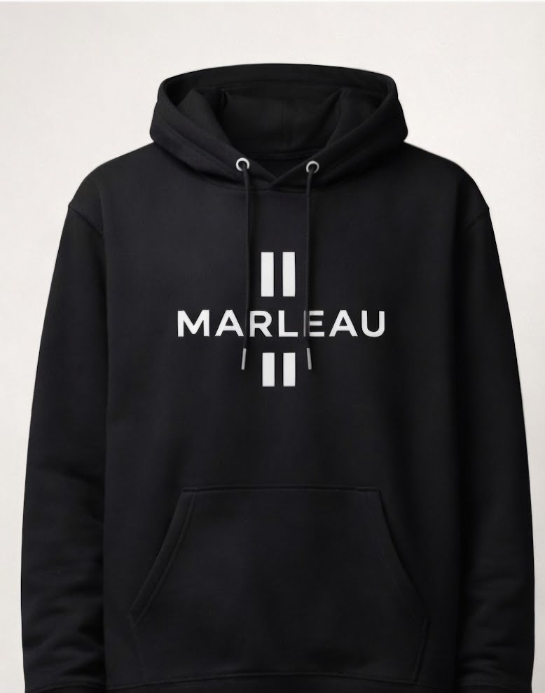 MARLEAU Signature - Hoodie White Emblem