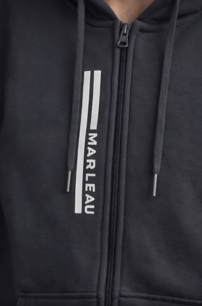 MARLEAU Essential - Zip Hoodie Vertical Axis