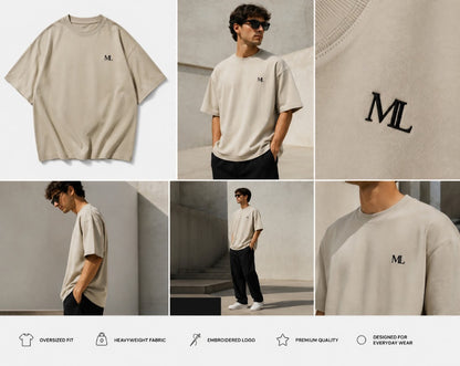 MARLEAU Heavyweight - T-Shirt Sand