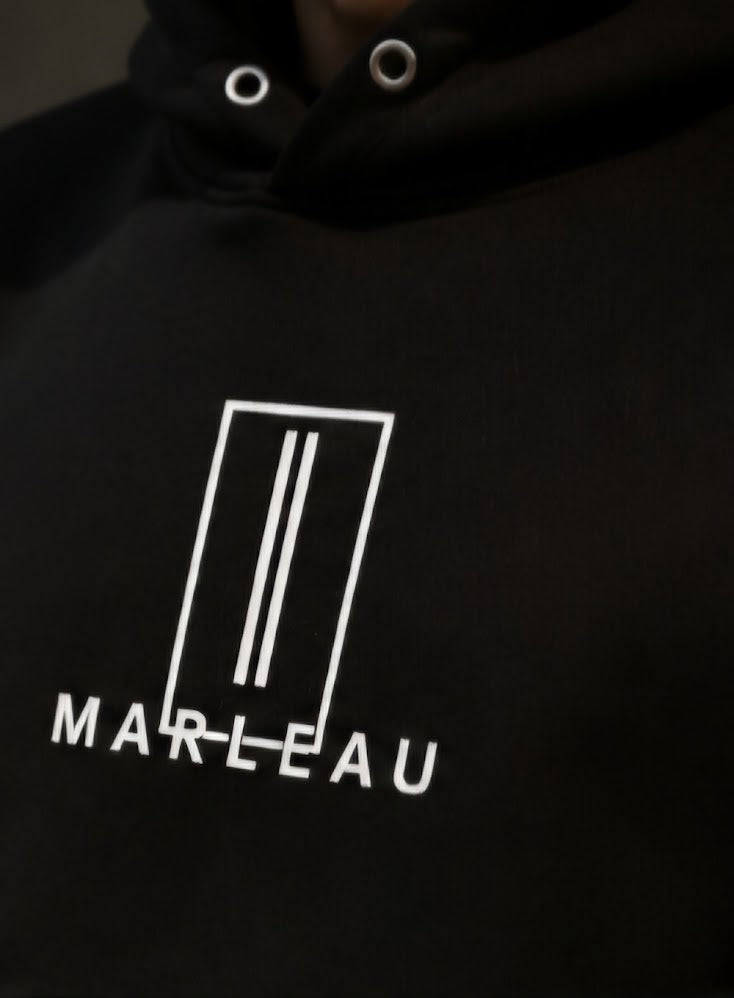 MARLEAU Heavyweight - Axis Hoodie Black