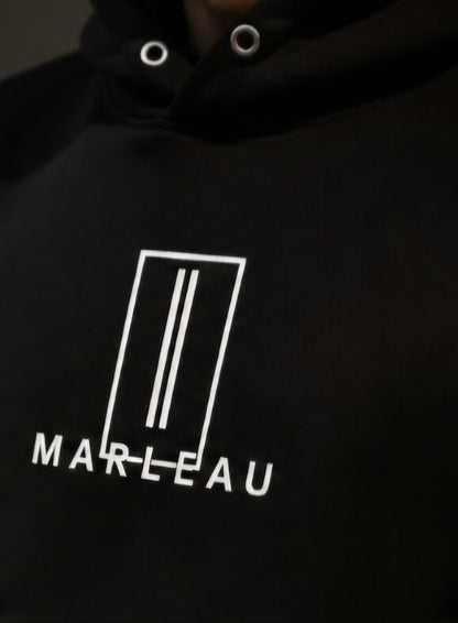 MARLEAU Heavyweight - Axis Hoodie Black