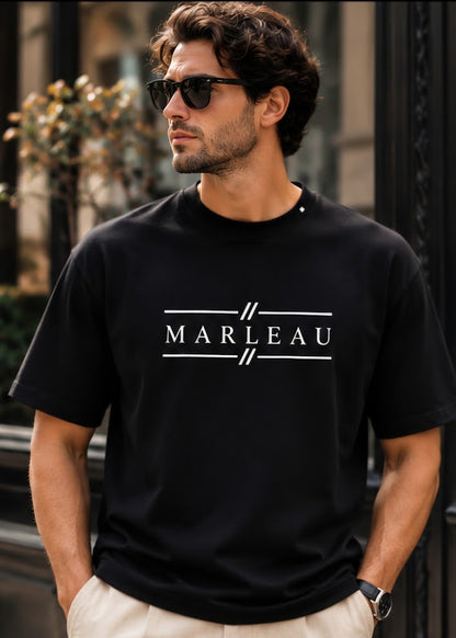 Zwarte Heren T-shirt met Signature Print