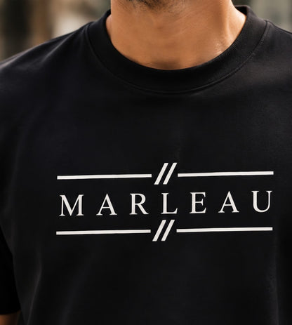 Zwarte Heren T-shirt met Signature Print