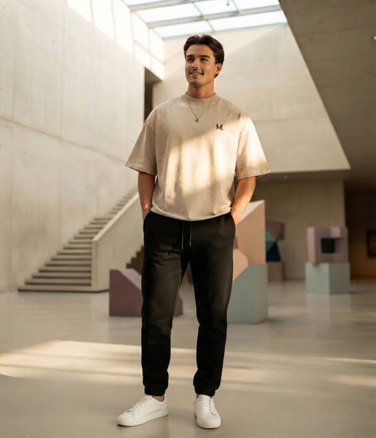 ML Oversized T-Shirt – Beige