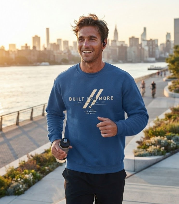 BUILT FOR MORE Graphic Sweater