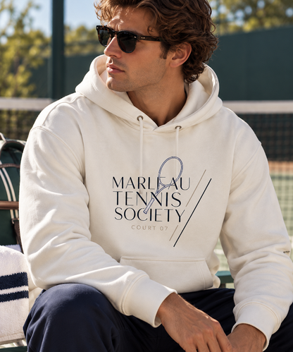 MARLEAU Tennis Society Hoodie – Heren Hoodie met Grafische Print