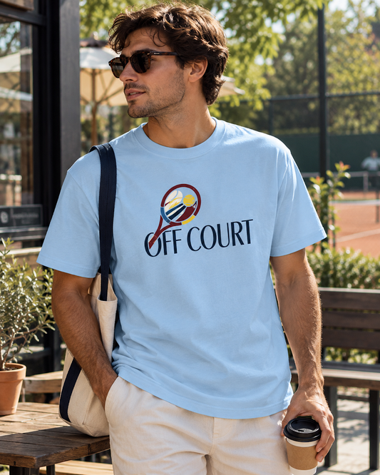 MARLEAU Off Court T-Shirt Heren – Tennis Graphic Tee