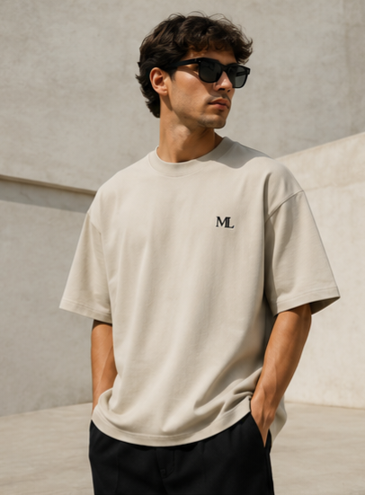 MARLEAU Heavyweight - T-Shirt Sand