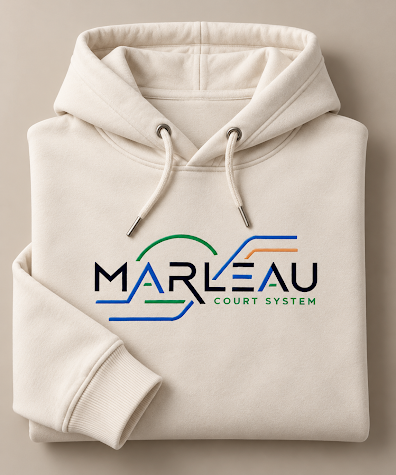 MARLEAU Court System Hoodie Heren – Hoodie met Grafische Print