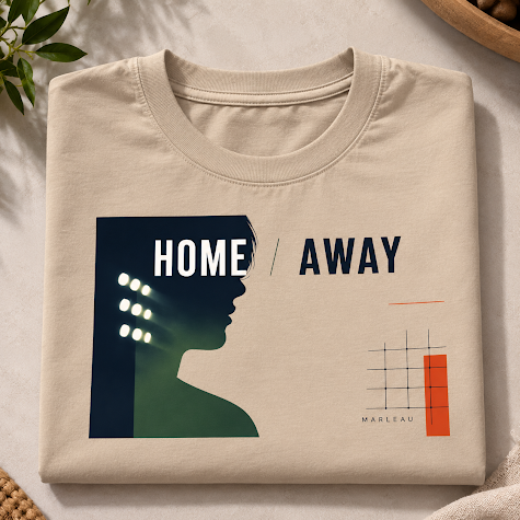 MARLEAU Home Away T-Shirt Heren – Urban Graphic Tee