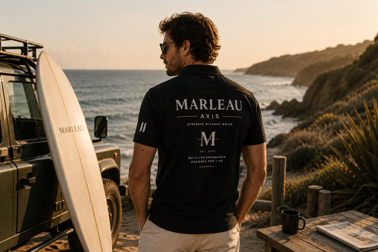 MARLEAU | pique polo shirt - Black