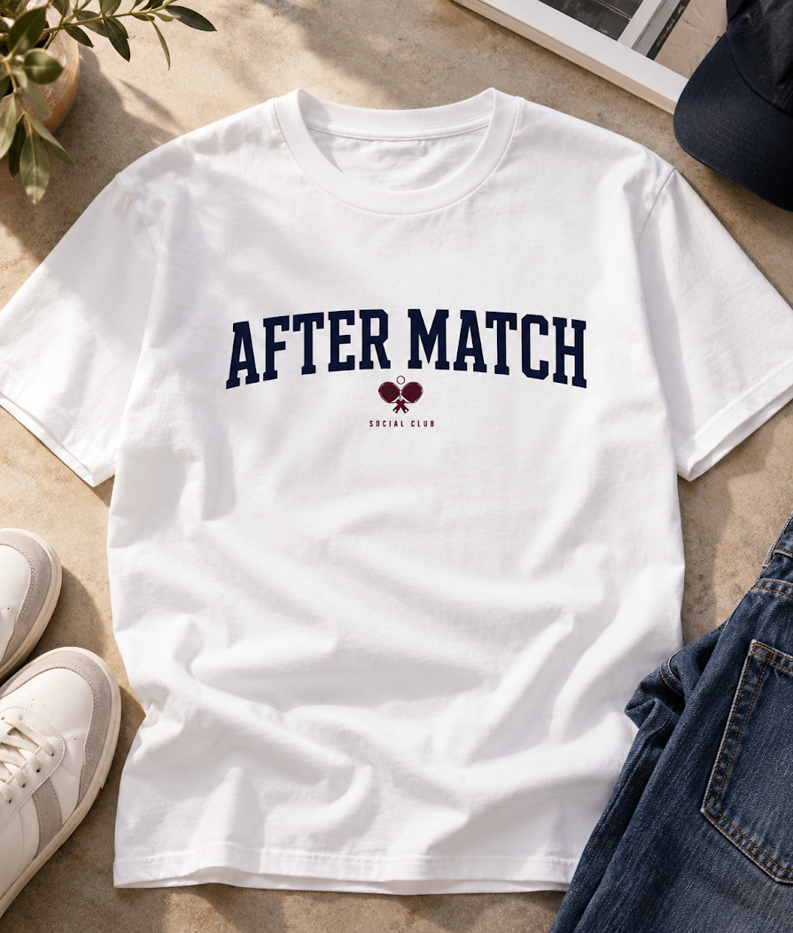 MARLEAU After Match T-Shirt Heren – Tennis Graphic Tee