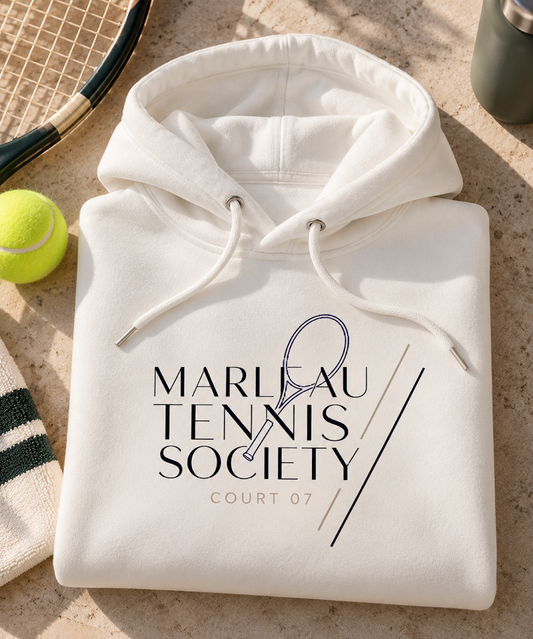 MARLEAU Tennis Society Hoodie – Heren Hoodie met Grafische Print