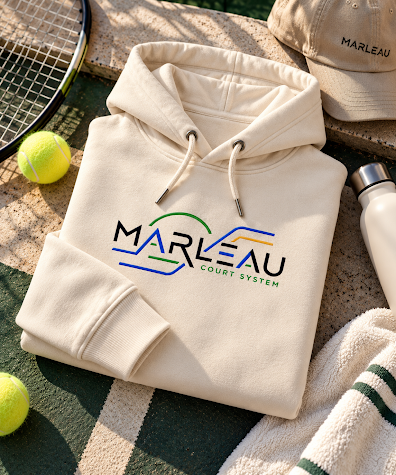 MARLEAU Court System Hoodie Heren – Hoodie met Grafische Print