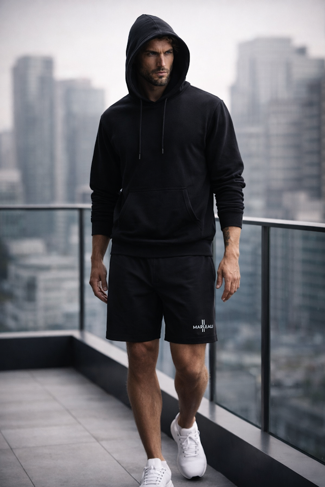 MARLEAU| Axis Shorts - Performance Summer Shorts (Black)