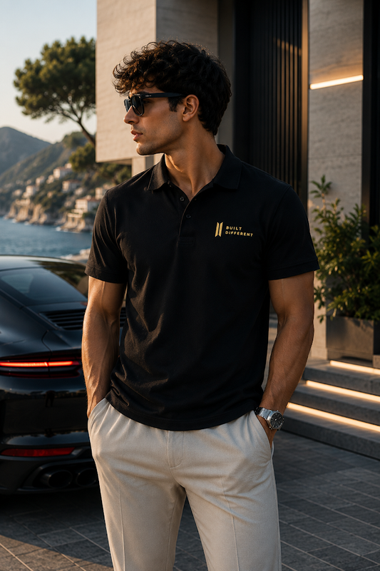 MARLEAU | Signature - Embroidered Polo Black