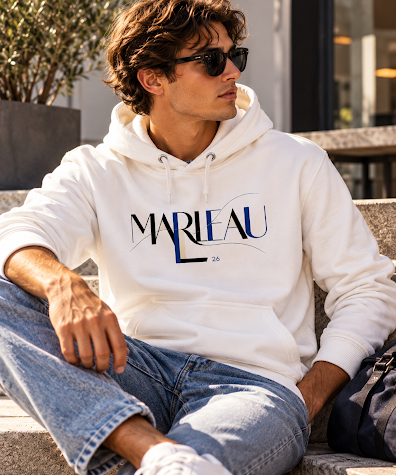 MARLEAU 26 Hoodie Heren – Grafische Hoodie met Logo Print