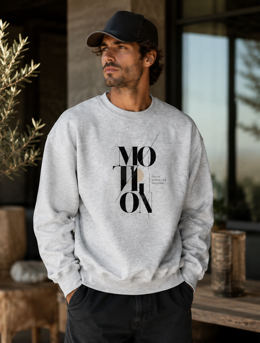 MOTION Graphic Sweater – Lichtgrijs