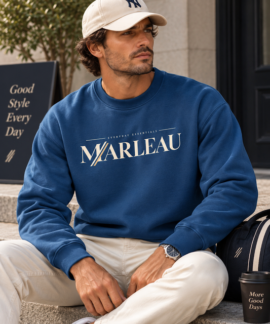 MARLEAU Everyday Essentials Sweater Heren – Crewneck Sweater