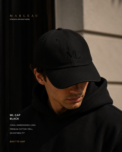 MARLEAU Signature - ML Cap Tonal Black