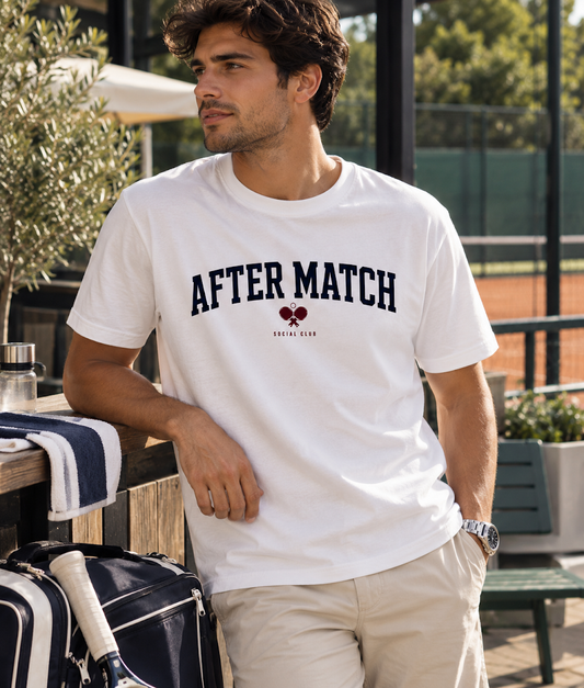MARLEAU After Match T-Shirt Heren – Tennis Graphic Tee