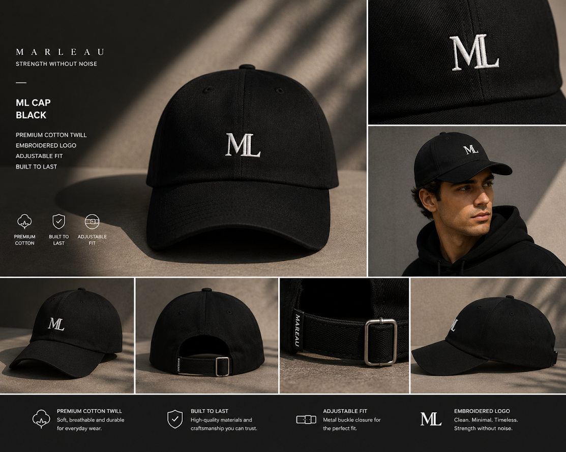 MARLEAU Signature - ML Cap Black Edition