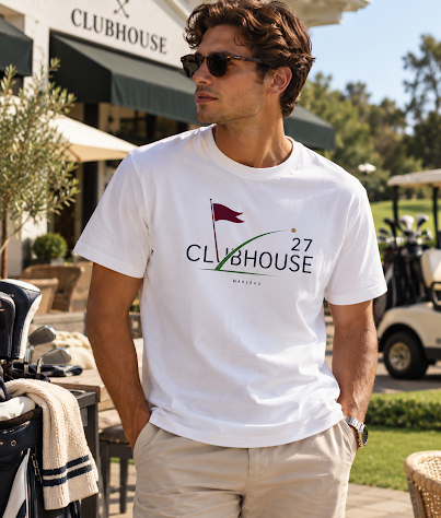MARLEAU Clubhouse 27 T-Shirt Heren – Graphic Tee