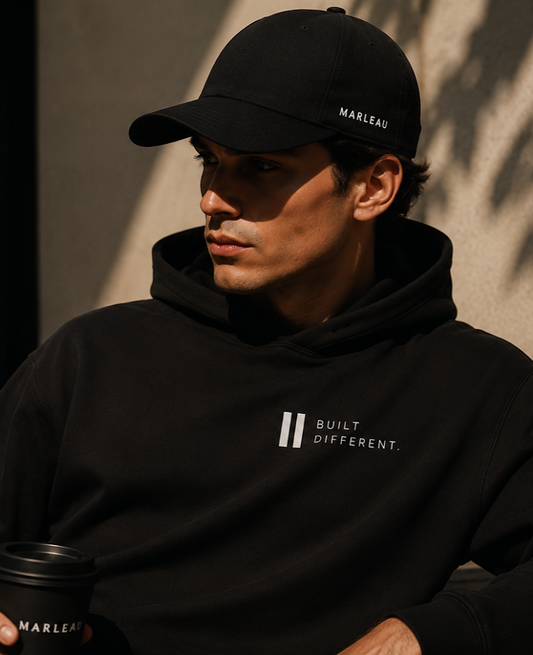 MARLEAU Signature - Side Logo Cap Black