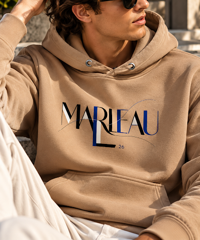 MARLEAU 26 Hoodie Heren – Grafische Hoodie met Logo Print