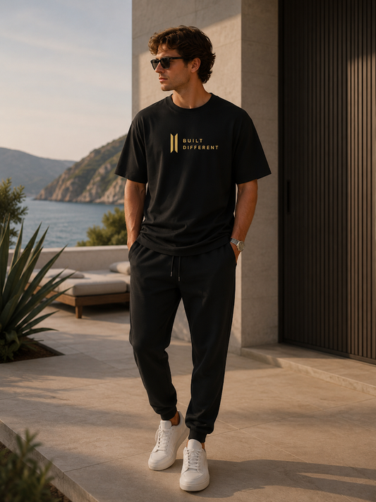 MARLEAU | Heavyweight - Built Different T-Shirt Black